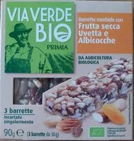 Mängden socker i Barrette morbide con frutta secca uvetta e albicocche