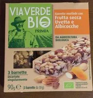 Mängden socker i Barrette morbide con frutta secca, uvetta e albicocche
