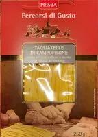 Mängden socker i Tagliatelle di Campofilone