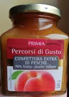 Mängden socker i Confettura extra di pesche