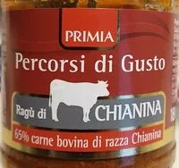 Mängden socker i Percorsi di gusto ragù di chianina