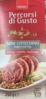 Mängden socker i Mini Cotechino Precotto