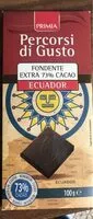 Mängden socker i Fondente extra 73% cacao