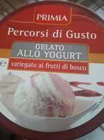 Mängden socker i Gelato allo yogurt - variegato ai frutti di bosco