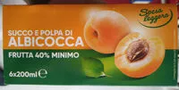 Mängden socker i Succo e polpa di albicocca