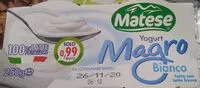 Mängden socker i Yogurt magro bianco
