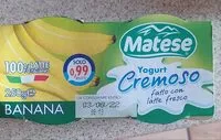 Mängden socker i Yogurt cremoso alla banana