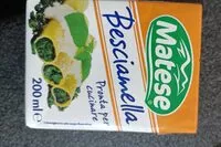 Mängden socker i Besciamella