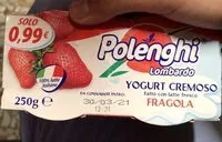 Mängden socker i Yogurt cremoso fatto con latte fresco fragola