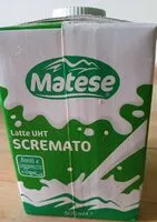 Mängden socker i Latte UHT scremato