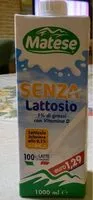 Mängden socker i Latte senza lattosio