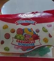 Mängden socker i Caramelle gommose
