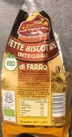 Mängden socker i Fette biscottate integrali di farro