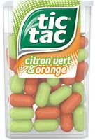 Mängden socker i Tic Tac Citron Vert & Orange