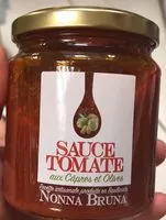 Mängden socker i Sauce tomate au câpres et olives