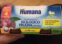 Mängden socker i Omogenizzato prugna con mela