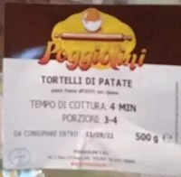 Mängden socker i Tortelli di patate