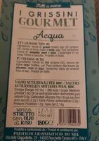 Mängden socker i I grissini gourmet - acqua