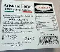 Mängden socker i Arista al forno