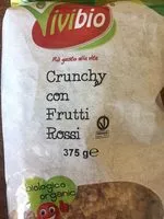Mängden socker i Crunchy con Frutti rossi Bio