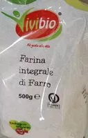 Mängden socker i Farina integrale di farro