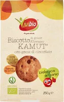 Mängden socker i Biscotto di grano khorasan kamut con gocce di cioccolato