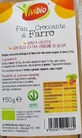 Mängden socker i Pan croccante di farro