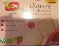 Mängden socker i Biscotti di avena farro integrale cranberries