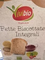 Mängden socker i Fette biscottate integrali