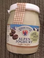 Mängden socker i Alpenjoghurt Glas aus Heumilch g.t.S. - 150g - Kaffee