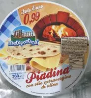 Mängden socker i Piadina