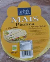 Mängden socker i Piadina mais