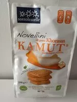 Mängden socker i Novellini di grano Khorasan Kamut