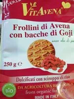 Mängden socker i Frollini di avena con bacche di goji