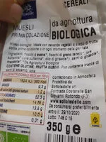 Mängden socker i Muesli prima colazione