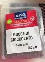 Mängden socker i Gocce di cioccolato