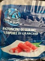 Mängden socker i Bastoncini di surimi al sapore di granchio