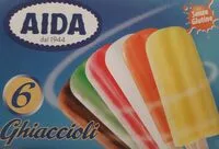 Mängden socker i ghiaccioli aida