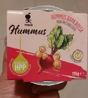 Mängden socker i Hummus rapa rossa
