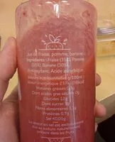 Mängden socker i Fruisy très tres bon smoothie