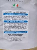 Mängden socker i Acqua minerale naturale