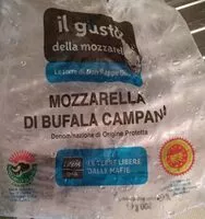 Mängden socker i Mozzarella di bufala Campana