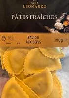 Mängden socker i Ravioli aux cèpes
