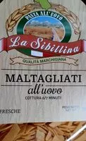 Mängden socker i Maltagliati all uovo