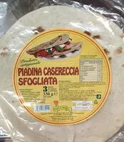 Mängden socker i Piadina casereccia sfogliata