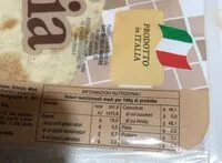 Mängden socker i Piadina casareccia sfogliata