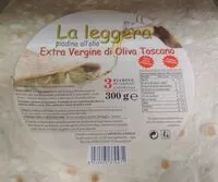 Mängden socker i Piadina la leggera
