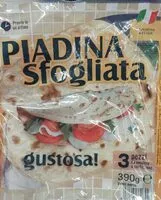 Mängden socker i Piadina