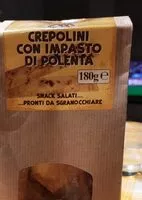 Mängden socker i CREPOLINI CON IMPASTO DI POLENTA