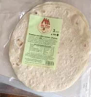 Mängden socker i Piadina con olio extrav. D’oliva